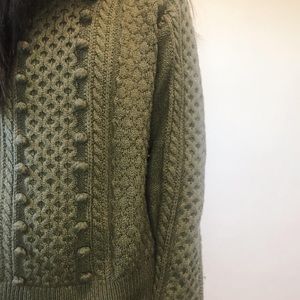 J Crew Heavy Knit Wool Sweater